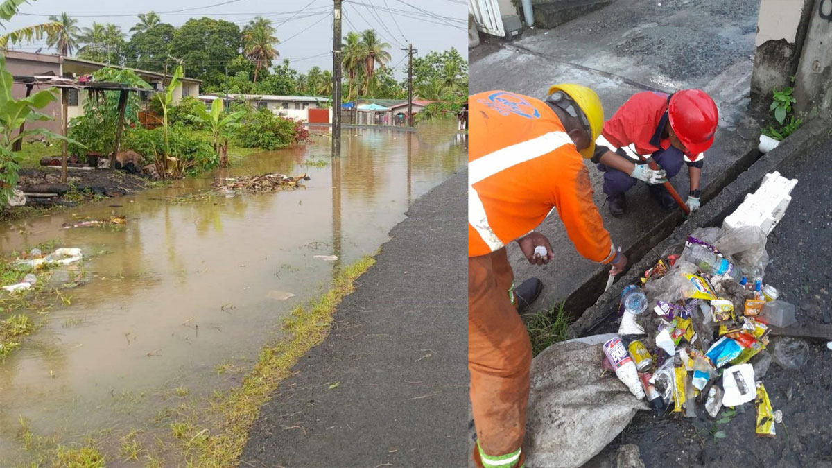 Blocked drains and surface flooding are due to poor rubbish disposal practises – FRA