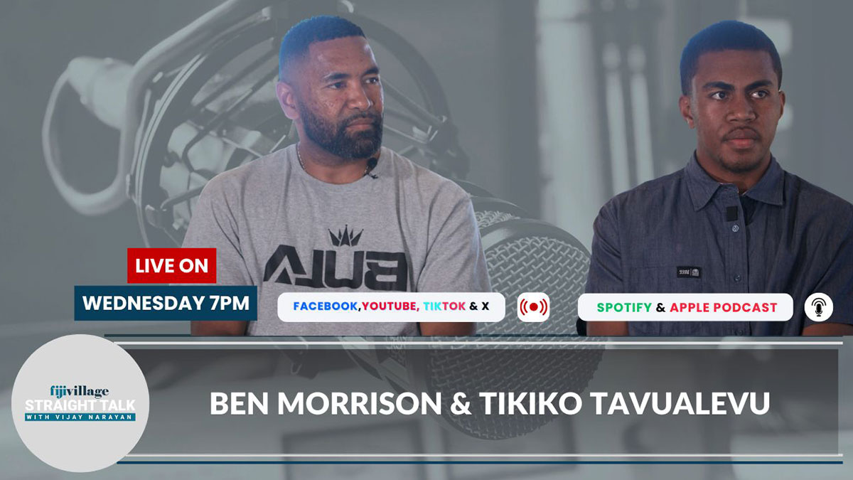 Inspire Pacific Founder Ben Morrison and Peer Mentor Tikiko Tavualevu on fijivillage Straight Talk with Vijay Narayan