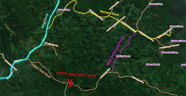 Logani Sebi crossing in Nausori closed following heavy rain last week