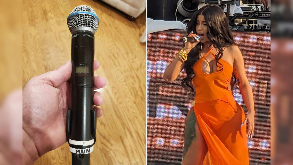 AUGUST 1st 2023: Rapper Cardi B is accused of hurling a microphone at a fan  who threw a drink at her while she was on stage during a concert  performance in Las