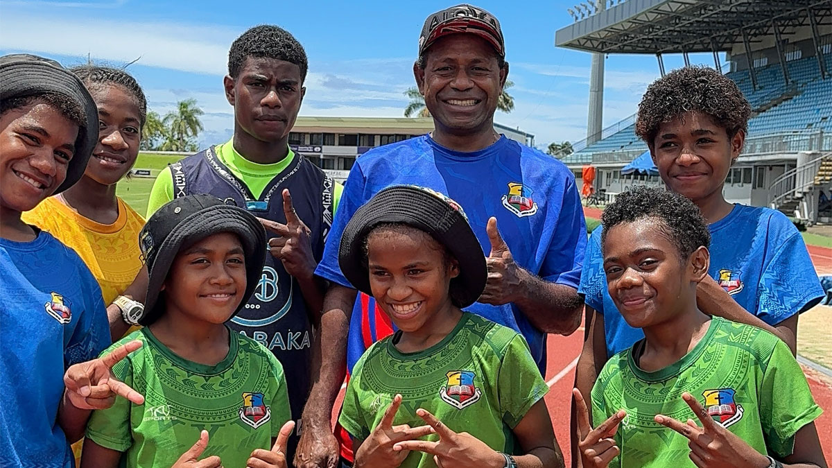 Burenitu Village School athletes see synthetic tracks for the first time as they prepare for the Tuckers Ice Cream Games