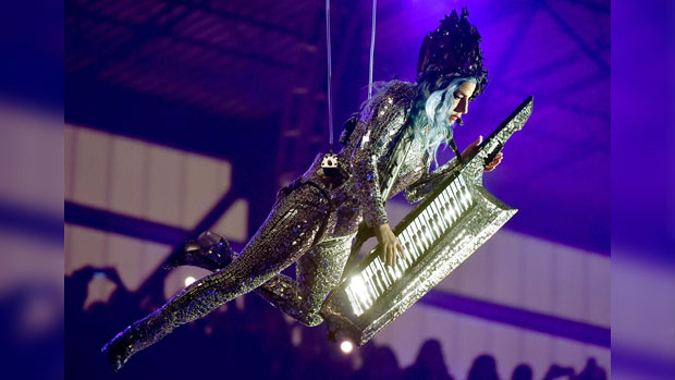 Lady Gaga Performs at AT&T Super Bowl Pre-Game Party